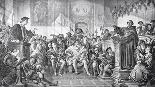 Martin Luther, Andreas Bodenstein und Johann Eck