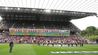 Choreo "the road continues" vor dem EL-Hinspiel in der Europa League