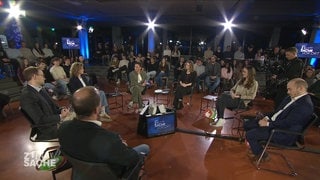 Fernsehsendung "Zur Sache! Baden-Württemberg" aus Karlsruhe: Jugendliche stellen ihre Fragen zur Landtagswahl am 8. März 2026.