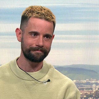Leon Nees zu Gast in der Landesschau.
