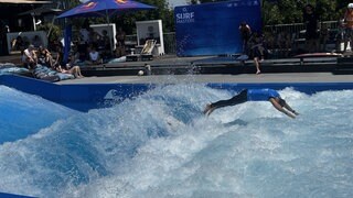 Roland Blechschmied beim Surf-Masters in Freiburg.
