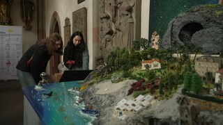 Jugendliche der Jugendgruppe aus Stuttgart auf dem Katholikentag in Würzburg.