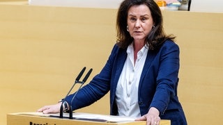 Ute Eiling-Hütig (bisher CSU) spricht im bayerischen Landtag. Die 58-Jährige ist neue Bildungsministerin in Rheinland-Pfalz und gehört inszwischen dser CDU an.