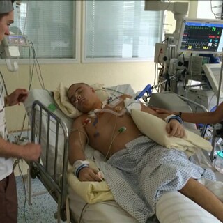 Verletzter im Krankenhaus