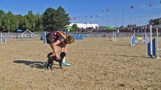 Sarah Tylla auf dem Parcours mit ihrem Hund bei der Agility WM 2026