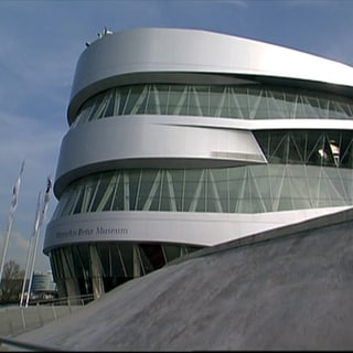 Das Mercedes-Benz Museum in Stuttgart.