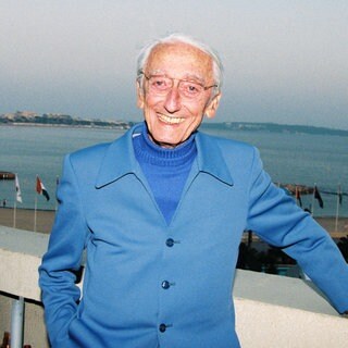 Archiv der KOMMANDANT JACQUES YVES COUSTEAU Au MIP TV A Cannes 1995 Cannes Frankreich.