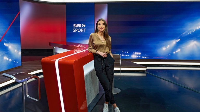Lea Wagner im SWR Sport Studio