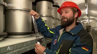 Mann im Barbarastollen