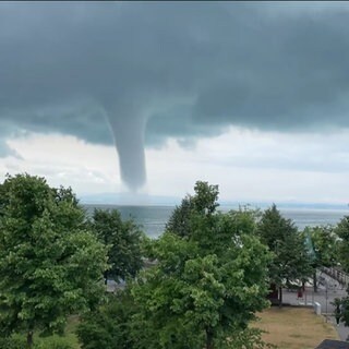 Tornado über dem Bodensee