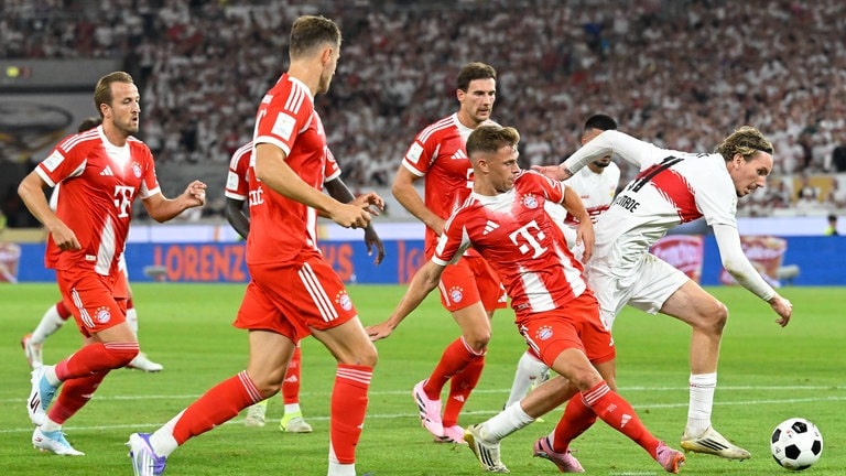 Franz-Beckenbauer-Supercup, Saison 2025-2026, VfB Stuttgart - FC Bayern Muenchen Bild: Torchance Nick WOLTEMADE