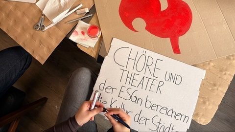 Studeten der kirchlichen Hochschulen streiken