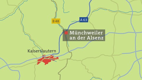 Karte von Münchweiler an der Alsenz