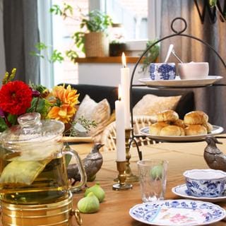 Gedeckter Tisch für eine Teatime