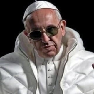 Achtung Fake! Ein cooler Pabst mit Sonnenbrille