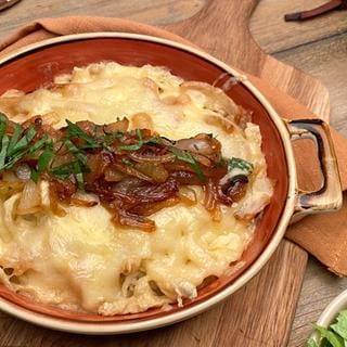 Käsespätzle aus dem Ofen mit Endiviensalat