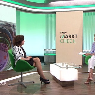 Moderatorin Hendrike Brenninkmeyer und Finanzexpertin Barbara Sternberger-Frey