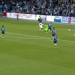 Fußballspieler auf dem Feld
