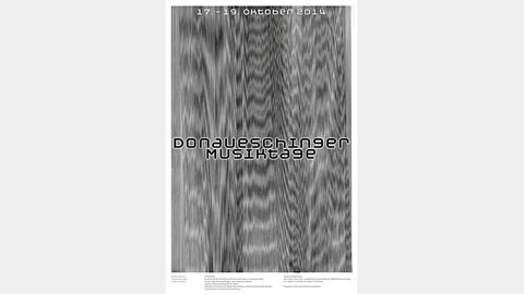 Plakat der Donaueschinger Musiktage 2014
