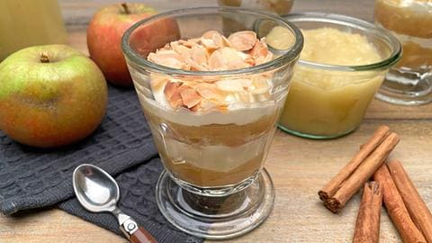 Apfel-Tiramisu mit selbstgemachtem Apfelmus