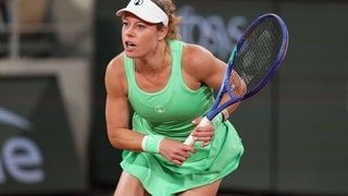 Laura Siegemund im Mixed Doppel bei den French Open in Paris