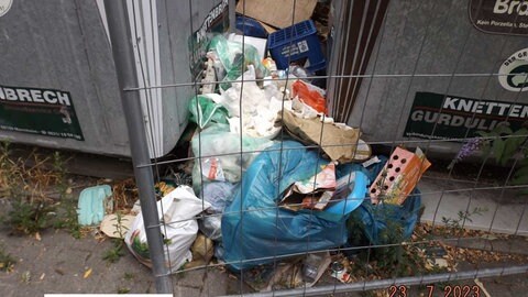 Müll in Ludwigshafen-Hemshof. Eigentlich sollte die Videoüberwachung Müllsünder in Ludwigshafen überführen. Die Überwachung ist offenbar gescheitert.