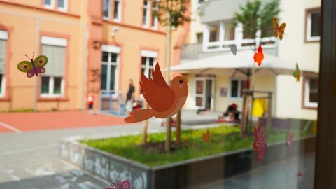 Der Blick aus dem Fenster der Kinder- und Jugendpsychiatrie des Klinikums Mutterhaus in Trier