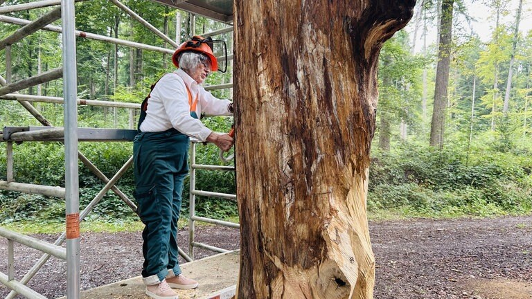 Die Künstlerin Theresia Moosherr aus Bad Schussenried