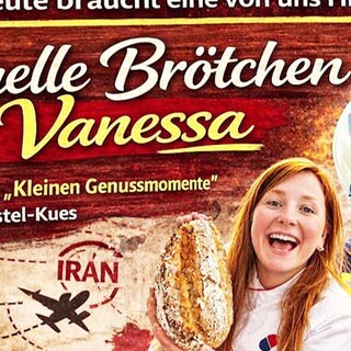 Webseite "Virtuelle Brötchen für Vanessa"