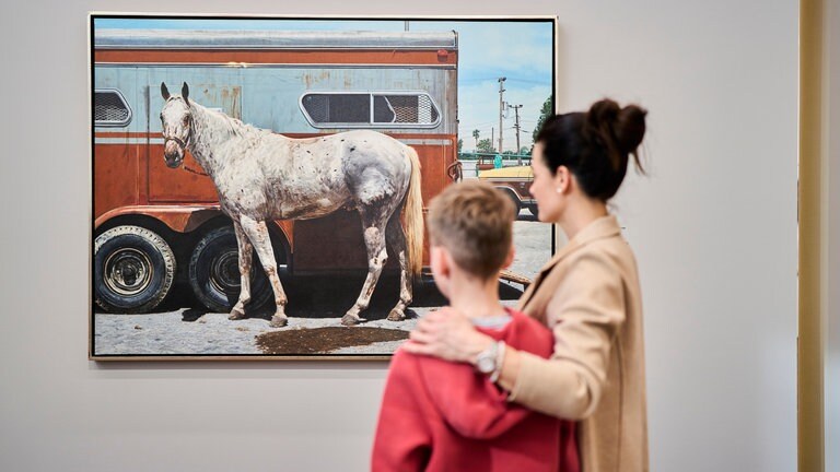 Ausstellungsansicht "Wettstreit mit der Wirklichkeit"