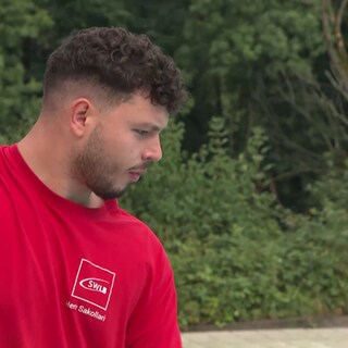 Marsel Sakollari bei der Arbeit