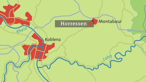 HZL, Karte, Horressen Buchenstraße
