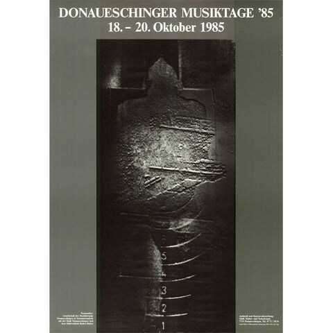 Donaueschingen Musiktage - Plakate 1985 - Astrid Klein