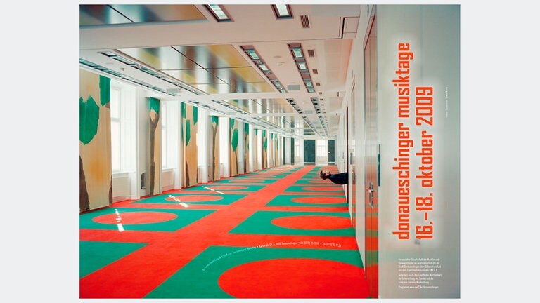 Plakat für die Donaueschinger Musiktage 2009: Fotocollage von Erwin Wurm