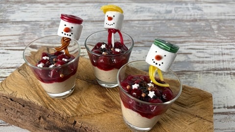 Maronencreme mit Kirschkompott