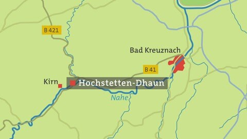 Hochstetten-Dhaun - Karte
