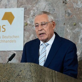 Karl Schlögel, Historiker und Publizist, spricht anlässlich der Verleihung des Friedenspreises des Deutschen Buchhandels.
