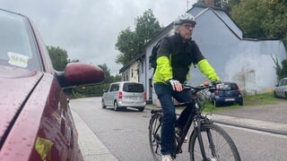 Der Trierer Radfahrer fährt seit 20 Jahren mit dem Rad zu seiner Arbeit. Dabei legt er 12 Kilometer zurück.