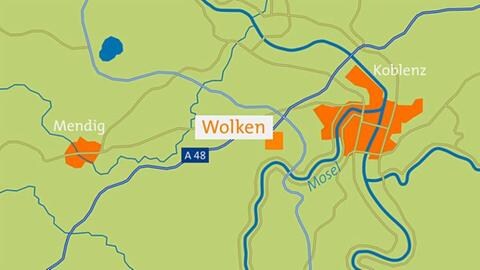 Karte von Wolken