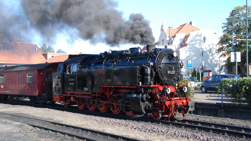 Zug auf dem Weg zum Brocken