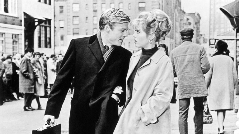 Robert Redford an der Seite von Jane Fonda im Film „Barfuß im Park“ von 1969.