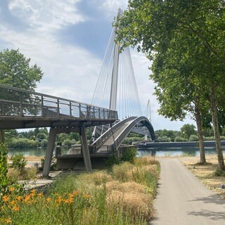 Die Passerelle des Deux Rives verbindet das Elsass und Baden.