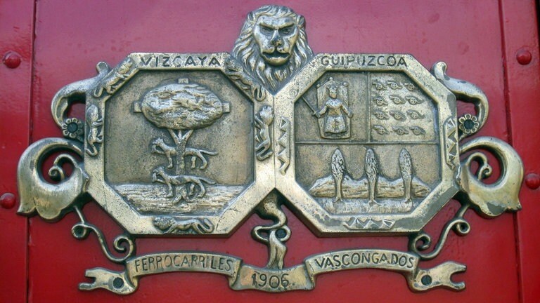 Wappen der historischen  baskischen Eisenbahn