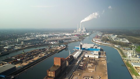 Rheinhafen in Karlsruhe