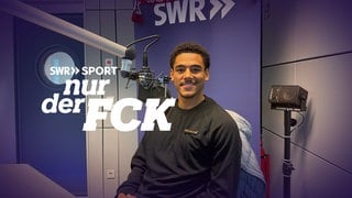FCK-Spieler Thierry Tazemeta zu Gast im SWR-Podcast Nur der FCK mit Sebastian Zobel und Stefan Kersthold.
