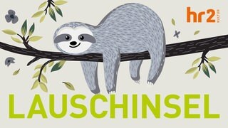 Ein Faultier liegt bequem auf einem Ast (Illustration)