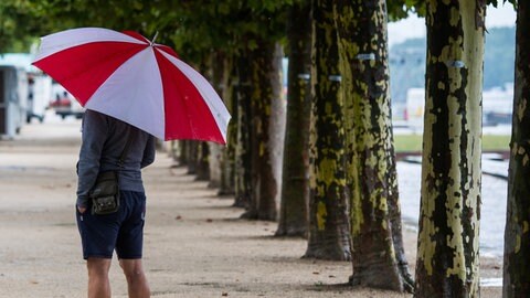 Die neue Woche bringt weiter Regen nach Rheinland-Pfalz - am Mittwoch sogar Gewitter.