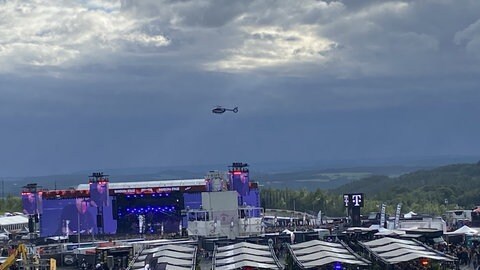 Rock am Ring - die Polizei überfliegt regelmäßig das Gelände