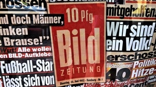 Die BILD erscheint seit 24. Juni 1952: Schlagzeilen der vergangenen Jahrzente