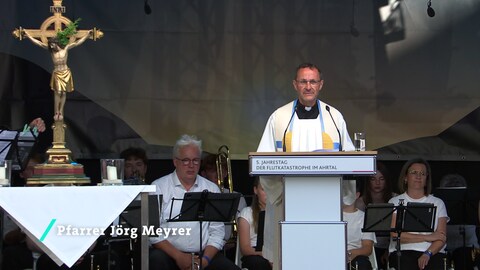Der Gedenkgottesdienst am 5. Jahrestag der Flutkatastrophe im Ahrtal.